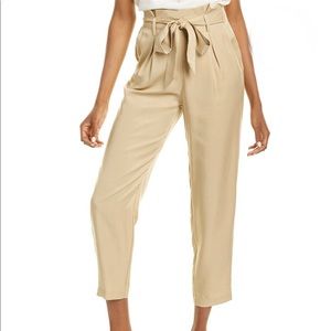 Socialite x Nordstrom Paperbag Trouser in Tan